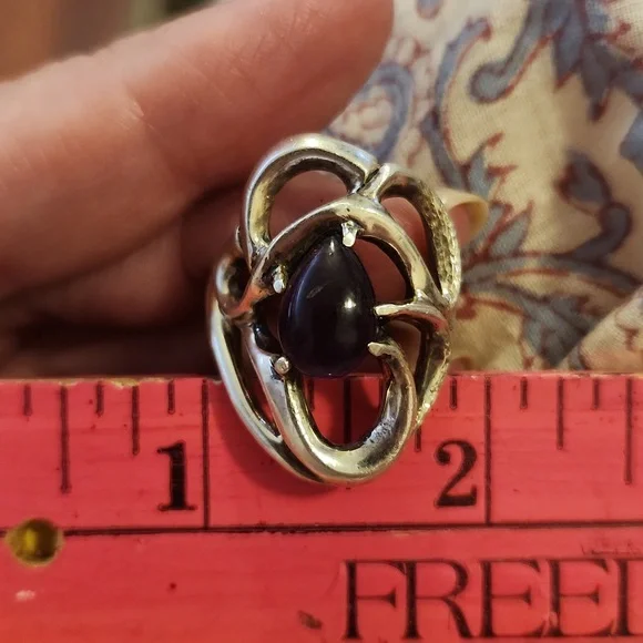 OOAK Amethyst Artisan ring/sterling silver FIRM PRICE - Picture 10 of 10